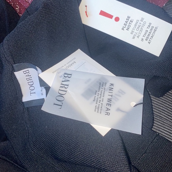 Bardot Off Shoulder Midi Knit Dress - Picture 4 of 5